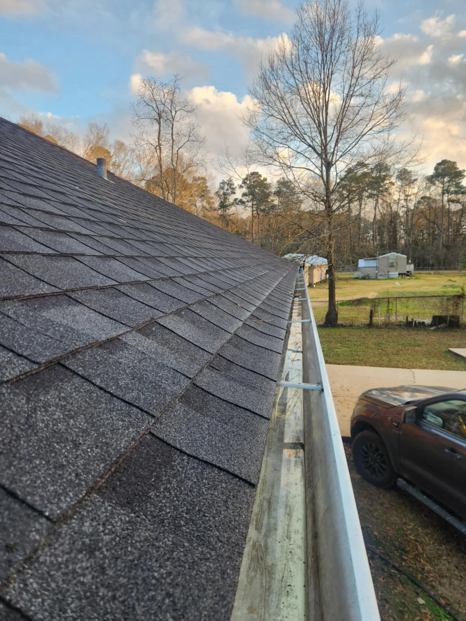 gutter clean after Riverfront Window Cleaning in Covington