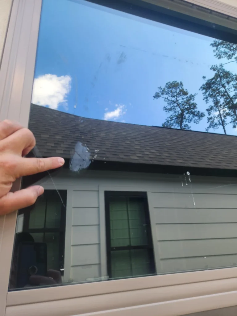 window clean with - Riverfront Window Cleaning in Covington - before