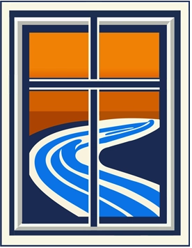 Riverfront Window Cleaners Icon Logo